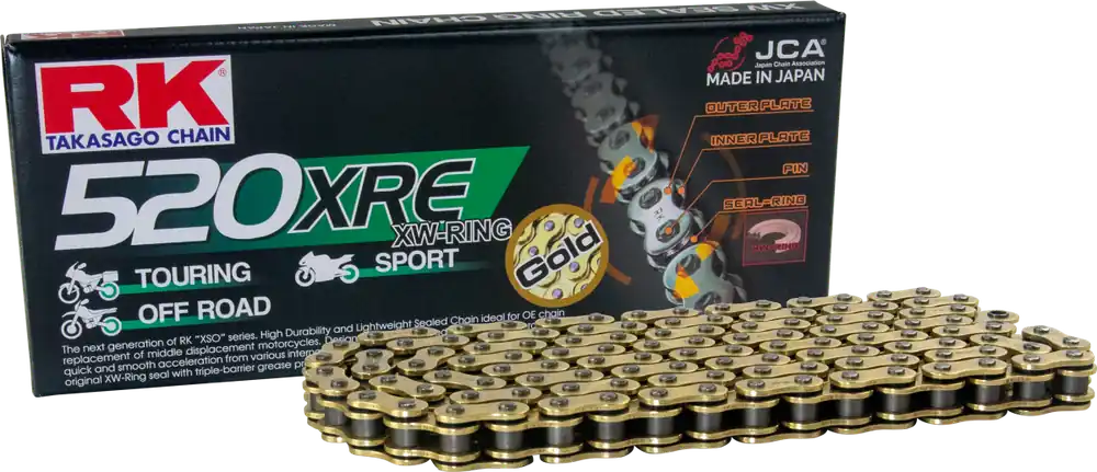 Lage Kosten RK - GB520XRE - Chains - GOLD, SUPER REINFORCED
